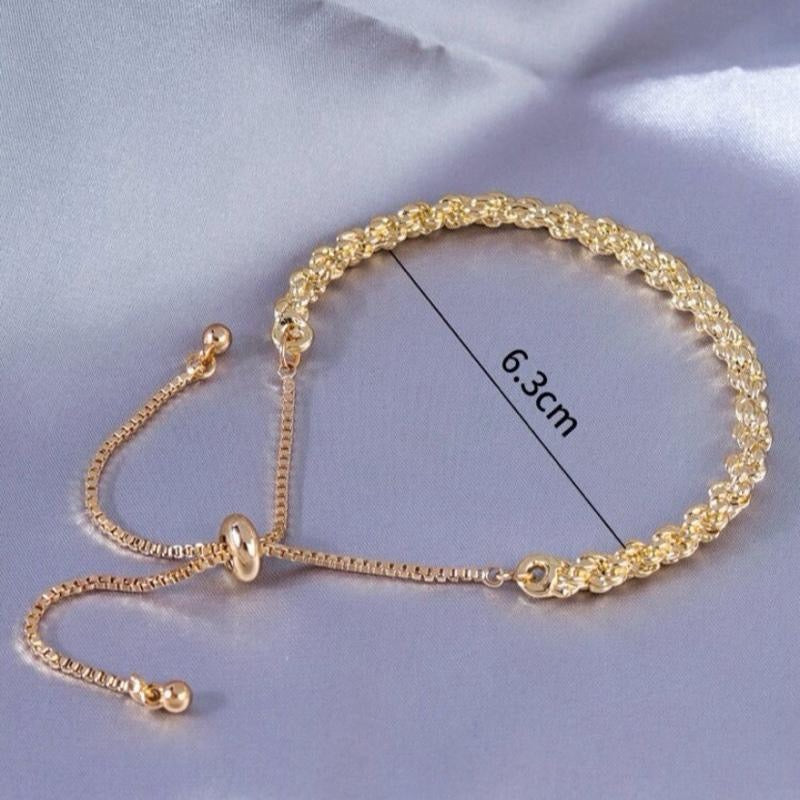 1pc Women's Fashionable Knotted Rope Bracelet Minimalist Design Ideal for Summer Wardrobe Chic Accessory