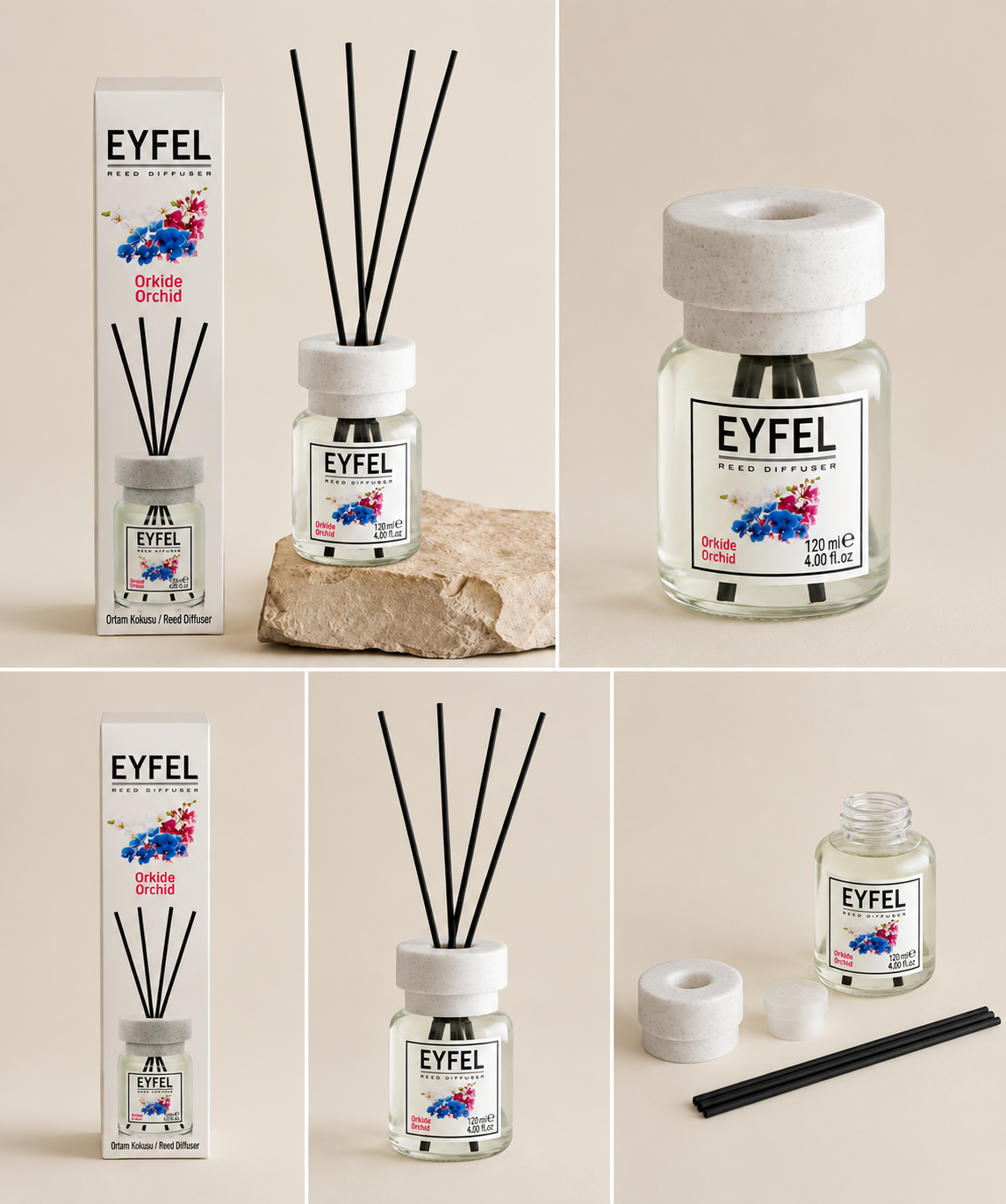 Eyfel Reed Diffuser 120ml Orchid