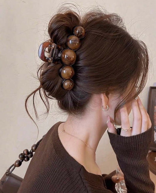 2/1 Fashionable Faux Pearl Simple And Elegant Hair Clips, Multiple Hair Claw, High-End Hair Accessories, Hair Clips For Clothing MatchingLength 11cm