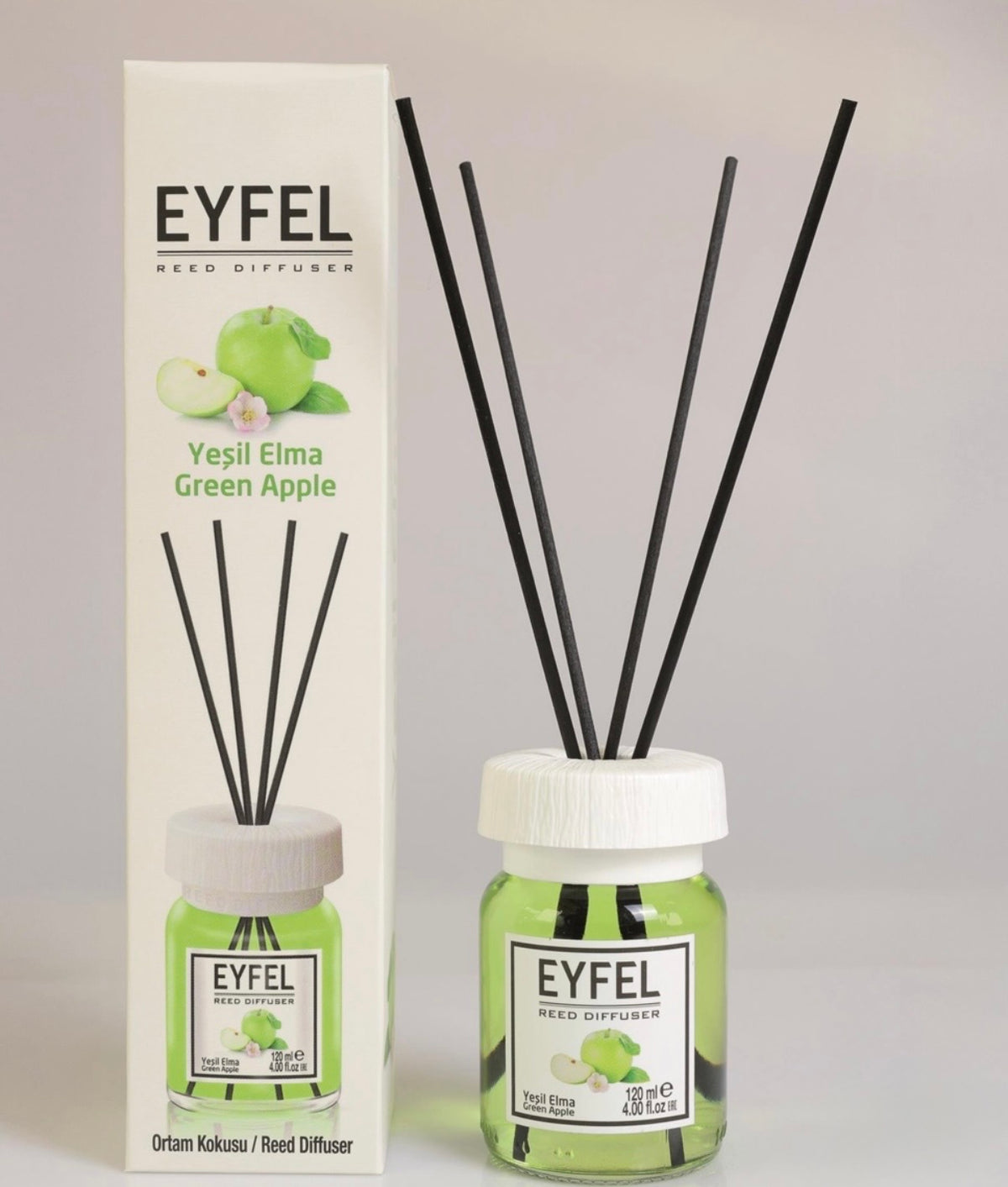 Eyfel Reed Diffuser 120ml Green Apple