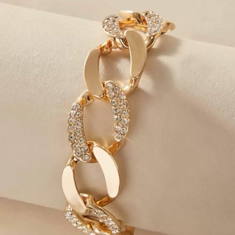 Modern Design Gold Chain Bracelet for Women's Holiday Date Gift Daily Accessory Elegant & Versatile Fashion Accessory