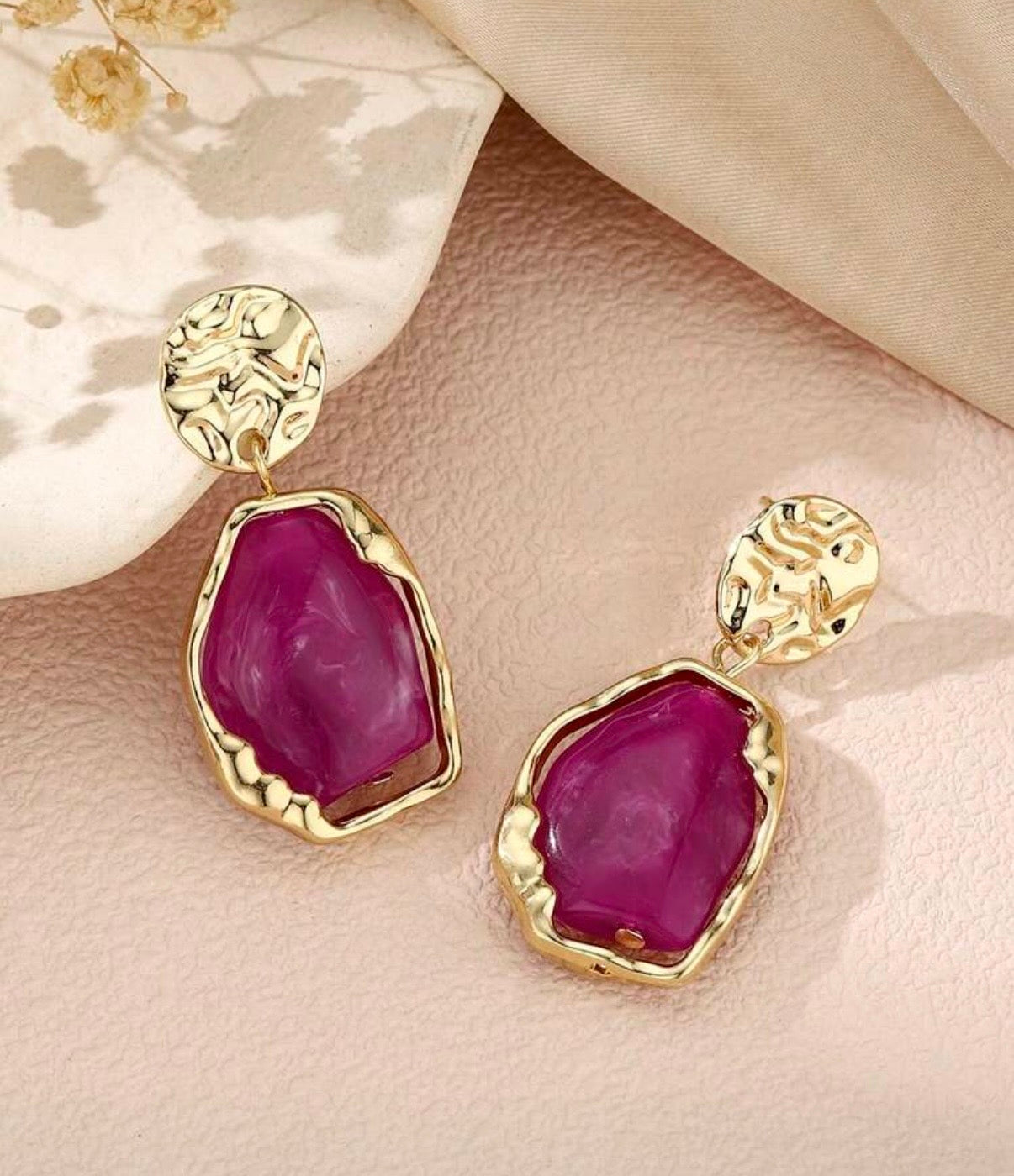 1 Pair /3 color choices Bohemian Luxury Resin Minimalist Classic Versatile Earrings