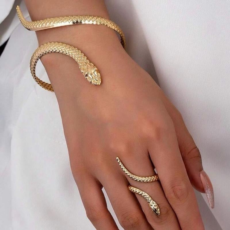 1 Set-Bracelet&Ring /9 chooses Of European & American Style Design Women Ring & Bracelet Set