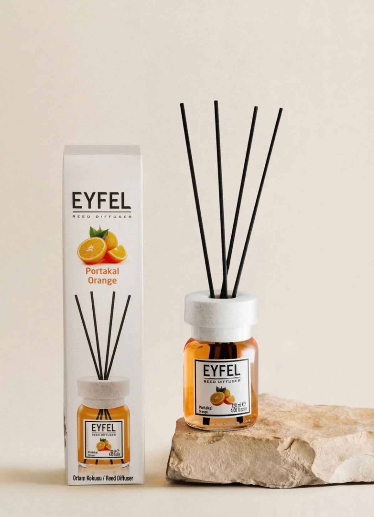 Eyfel Reed Diffuser (4✖️120ml) Orange