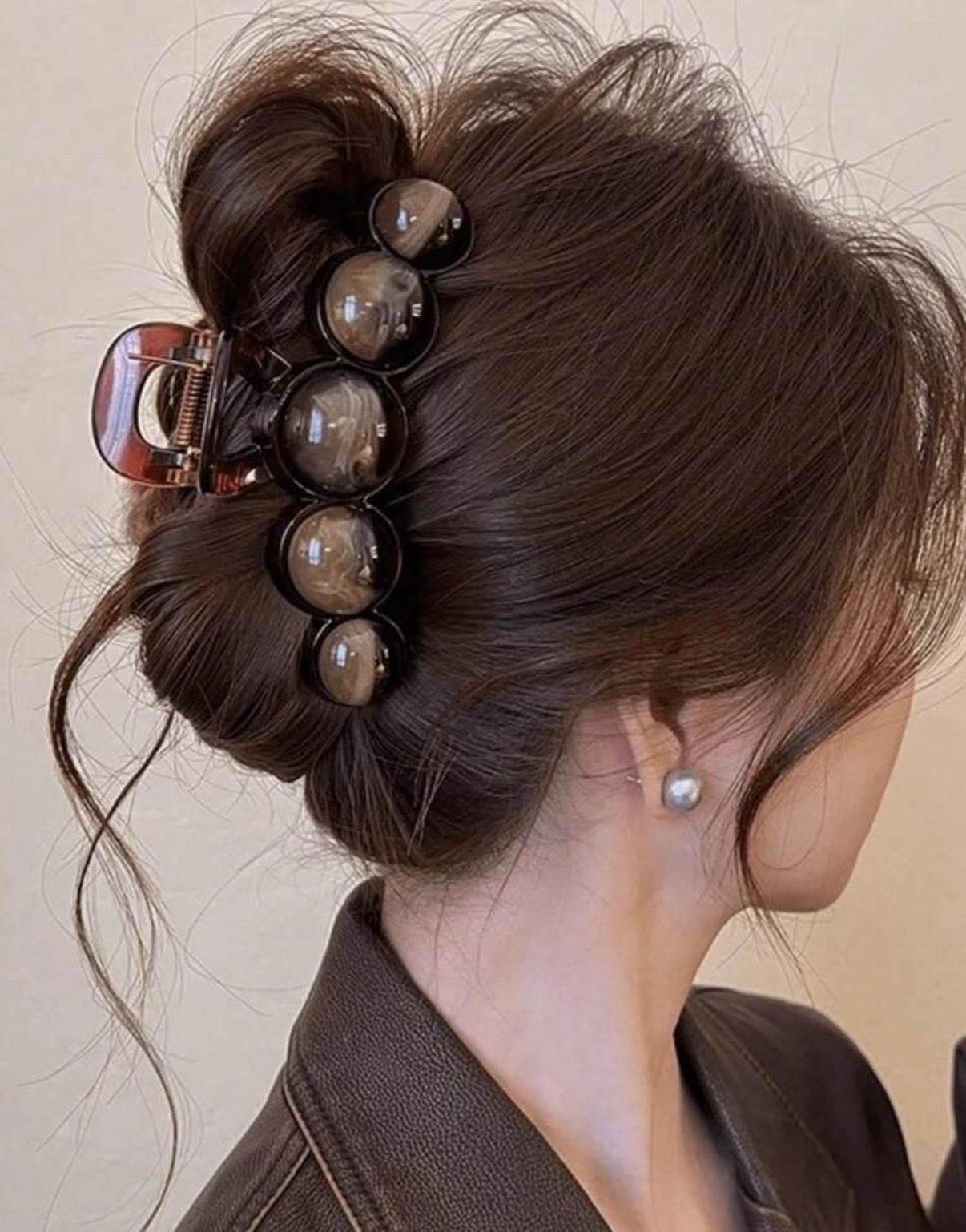 2/1 Fashionable Faux Pearl Simple And Elegant Hair Clips, Multiple Hair Claw, High-End Hair Accessories, Hair Clips For Clothing MatchingLength 11cm