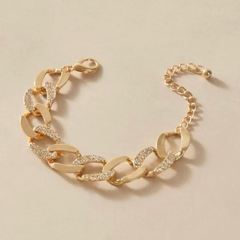 Modern Design Gold Chain Bracelet for Women's Holiday Date Gift Daily Accessory Elegant & Versatile Fashion Accessory