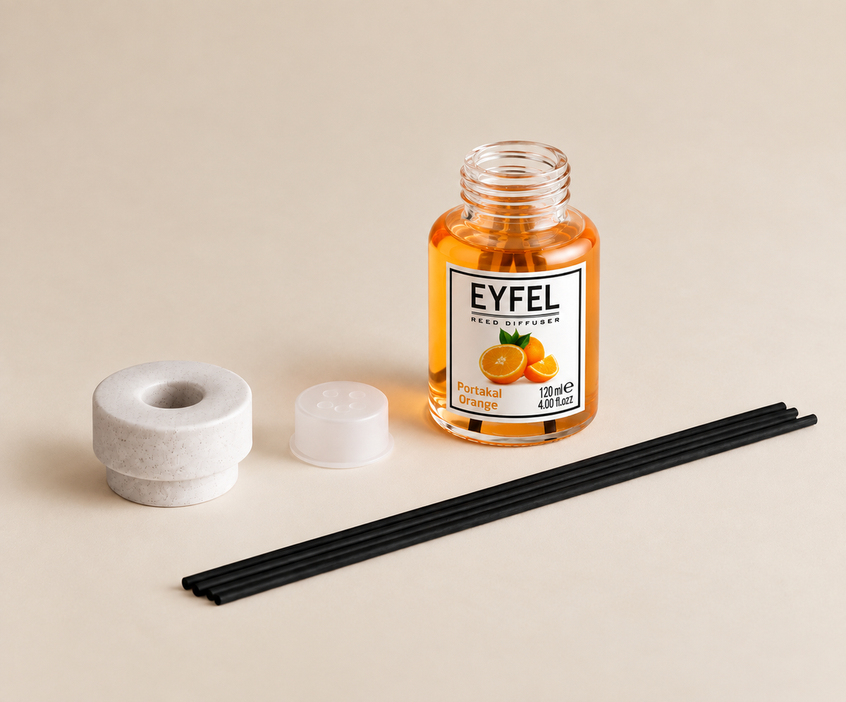 Eyfel Reed Diffuser (4✖️120ml) Orange