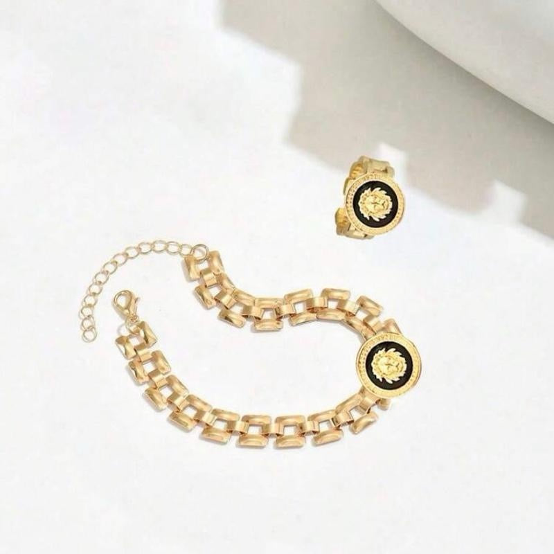 1 Set-Bracelet&Ring /9 chooses Of European & American Style Design Women Ring & Bracelet Set